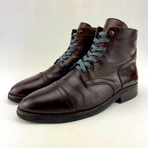 Thursday Boot Company | President | Brown Chrome Leather | Lace Up Cap Toe Boots